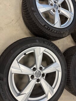 Alu kola Audi 5x112 r18 zimní pneu michelin 225/55 r18 et 39 - 3