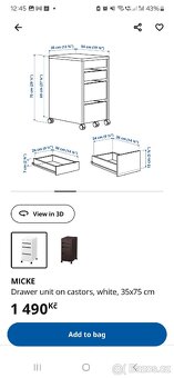 Skříňka micke ikea - 3