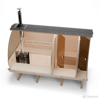 ZAHRADNÍ SUDOVÁ SAUNA 340cm DIY 3KR - 3