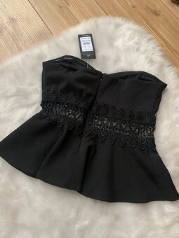 Nový dámský top s krajkou New Look vel. S - 3