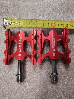 Duralové široké pedály ALU 7075 - 3