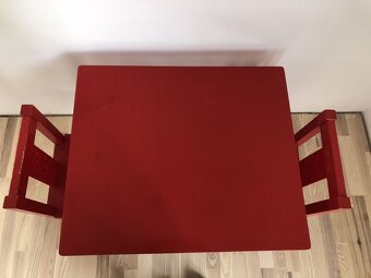 Dětský dřevěný stoleček set  ikea a 2 židle - 3