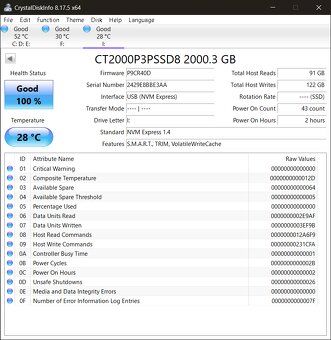 SSD 2 TB NVME - Crucial P3 Plus Gen4 TOP - 3