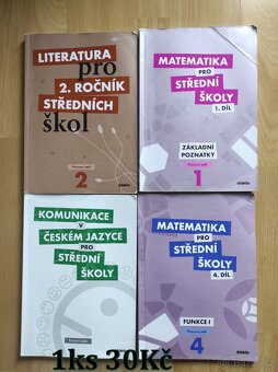 Učebnice SŠ literatura, matematika, NJ, AJ od 30Kč - 3