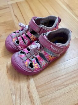 Dívčí barefoot boty K4Kids Madison 2 Print – vel. 25, Coral - 3