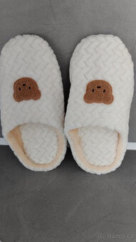 DÁMSKÉ/PÁNSKÉ TEPLÉ DOMÁCÍ PANTOFLE VEL. 44/45 - 3
