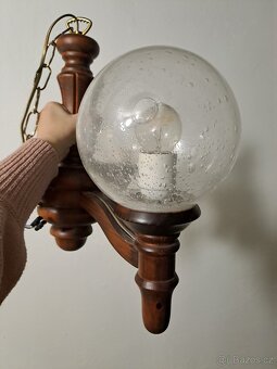 Lustr dřevěný - 3