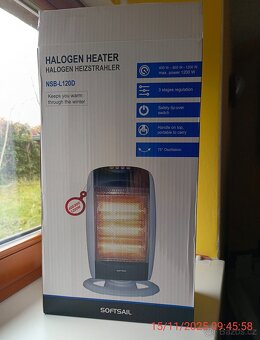 Halogenový ohřívač, topidlo. - 3