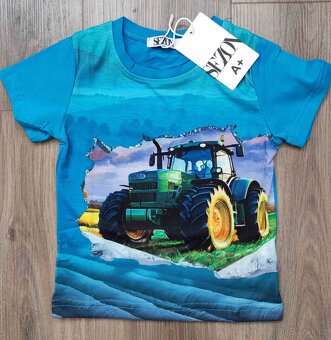 Chlapecké triko s traktorem nové - 3
