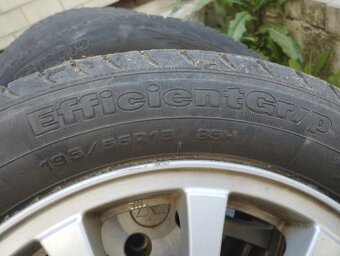 Prodám 4x lité disky + pneu 195/55R15 - 3
