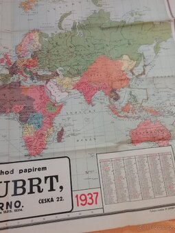 Mapa světa 1937 - 3
