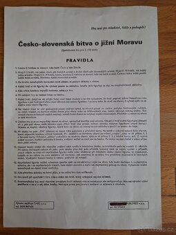 Retro desková hra Česko-slovenská bitva o jižní Moravu - 3