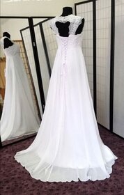 Krásné nové těhotenské svatební šaty s-XL - 3