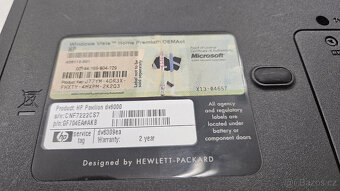 Notebook HP Pavilion dv6000 - funkční - 3