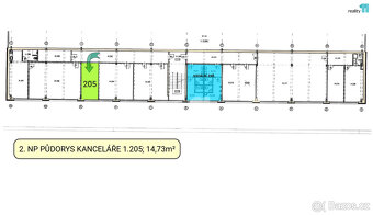 Pronájem kancelářských prostor 1.205 - 3