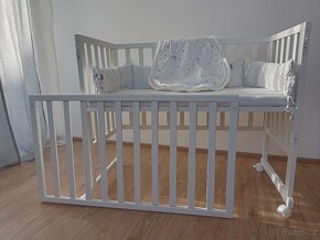 Dětská postýlka pro miminko Roba s matrací a příslušenstvím - 3