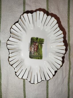 Starožitný upomínkový porcelán talířek Luhačovice - 3
