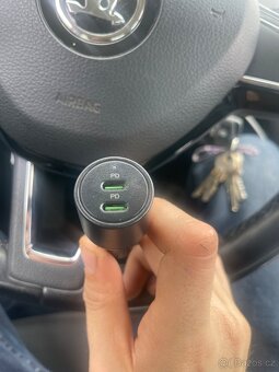Nabíječka do auta 2x USB C Max 36W, podpora PD - 3