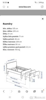 Dětská rostoucí postel ikea - 3
