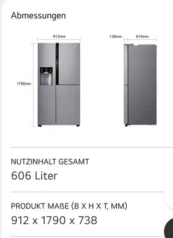 No Frost americká chladnička LG GSJ361DIDV Door-in-Door, - 3