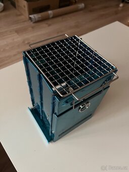 Skládací camping grill - rošt 13x13cm - 3