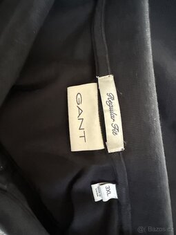 GANT černé polo tričko s dlouhým rukávem, vel. 3XL - 3