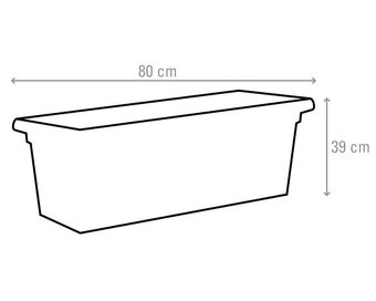 Truhlík plastový Magnus XXL 80 cm antracit - 3