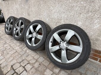 Alu kola 5x112 R18 se zánovním zimním pneu 💥Pěkný Stav💥 - 3