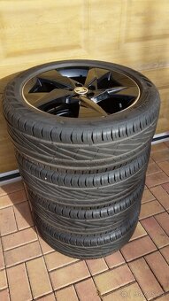 ALU kola ŠKODA SCALA 5x100 R17 letní sada 205/50 r17 NOVÉ - 3