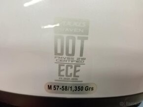 přilba AXXIS RAVEN lesklá bílá - M - 3