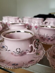13ks Růžový porcelán H&C - 3