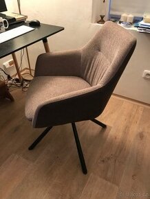 Židle Britta otočná kancelář textil kov - 3