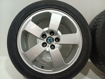 Letní alu kola Škoda 5x100 R16 pneu 215/45/16/ - 3