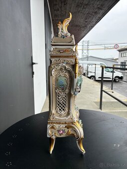 Porcelánové krbové hodiny NĚMECKO - 3