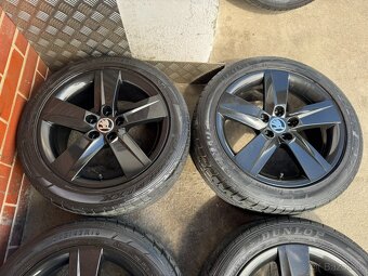 Alu 16" 5x100, škoda Rock Black letní F3 Rapid TOP - 3