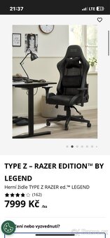 Herní židle - TYPE Z – RAZER EDITION™ BY LEGEND - 3