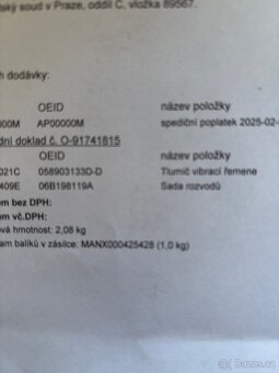 Škoda originál rozvody - 3