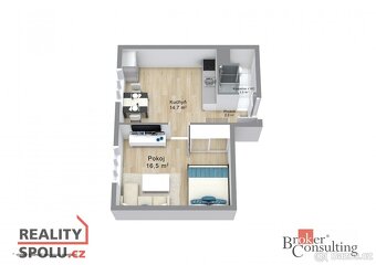 Prodej, byty/1+1, 36 m2, Mírová 525, 35733 Loket, Sokolov [I - 3