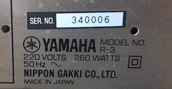 RECEIVER YAMAHA R-3 (ROK 1985) - 3