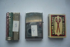 sbírka starých benzínových zapalovačů č.1 - 3