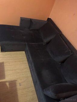 Rohová sedačka ALISTAIR L ČERNÁ MI17 - 3