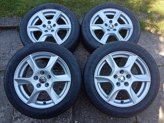 Obutá alu kola 15ky 5x100 ŠKODA SEAT VW AUDI - dobírka možná - 3
