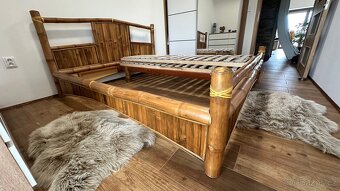 Manželská postel bambus - 3