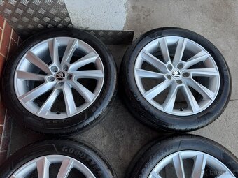 Alu 17" 5x100,škoda Stratos letní 92% SCALA , TOP - 3