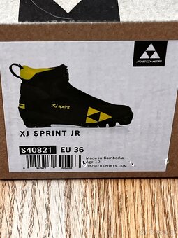 Běžkařské boty Fischer XJ Sprint JR vel. 36 – 3x použité - 3