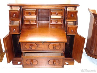 celodřevěný sekretář - psací stůl - 3