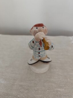 Royal dux chlapec muzikant porcelánová soška raritka - 3