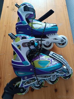 kolečkové in-line dívčí brusle 35-38 - 3