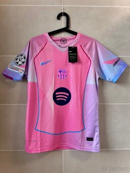 Fotbalový dres FC Barcelona růžový 90 Yamal #10 - 3