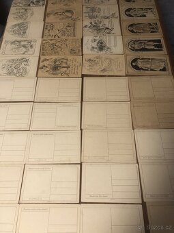 Staré pohlednice Mikoláš Aleš 88 + 9 kusu - 3